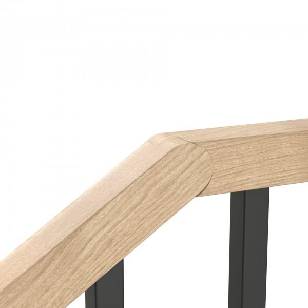 Winkel Handlauf Eiche Eckig 45x45 mm verstellbar - System X25